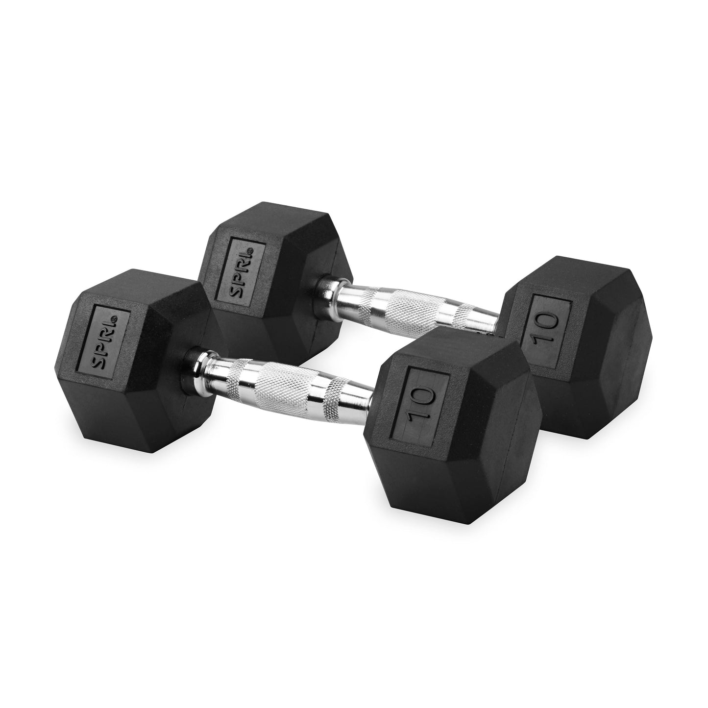 10lb six-sided dumbbells