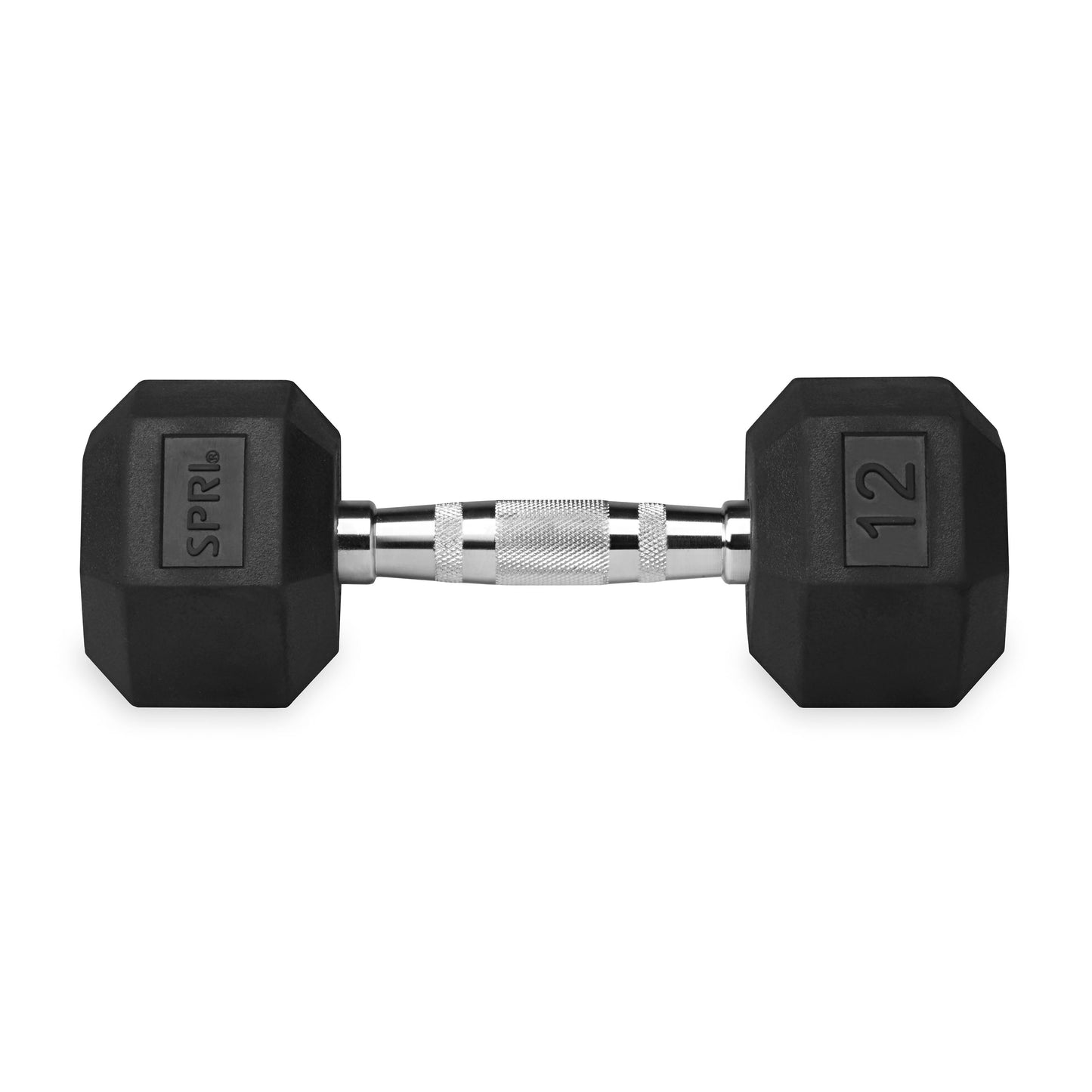 12lb six-sided single dumbbell 