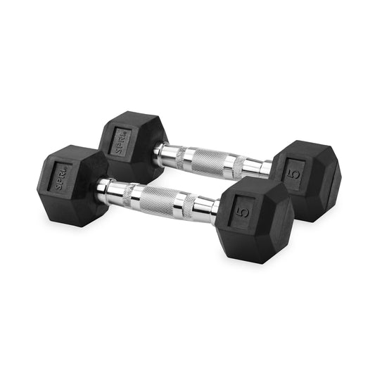 5lb six-sided dumbbells