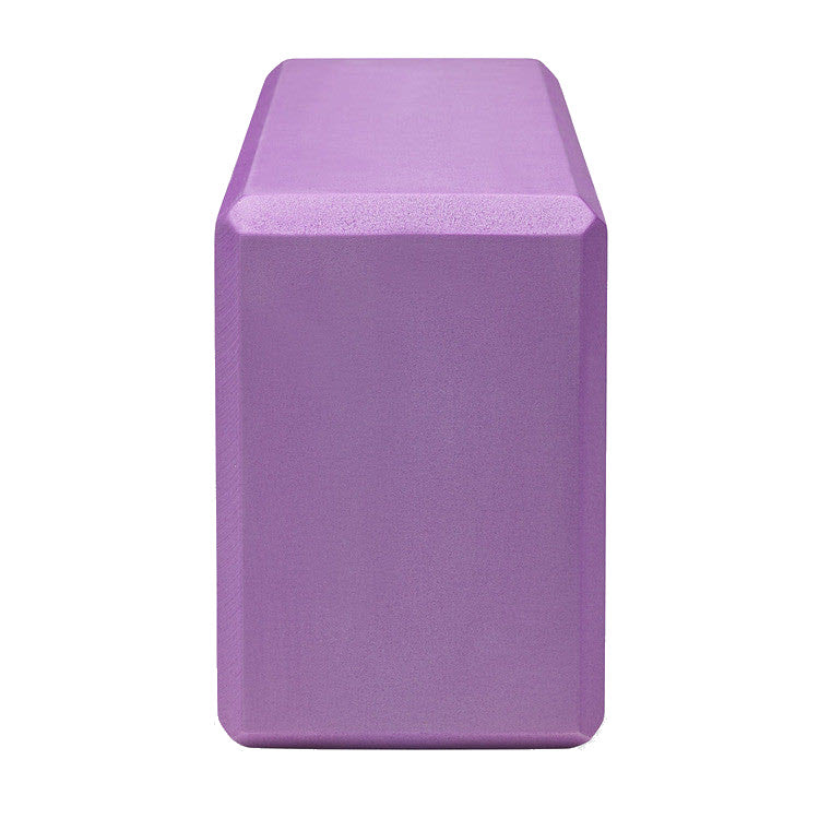 yoga block purple side view